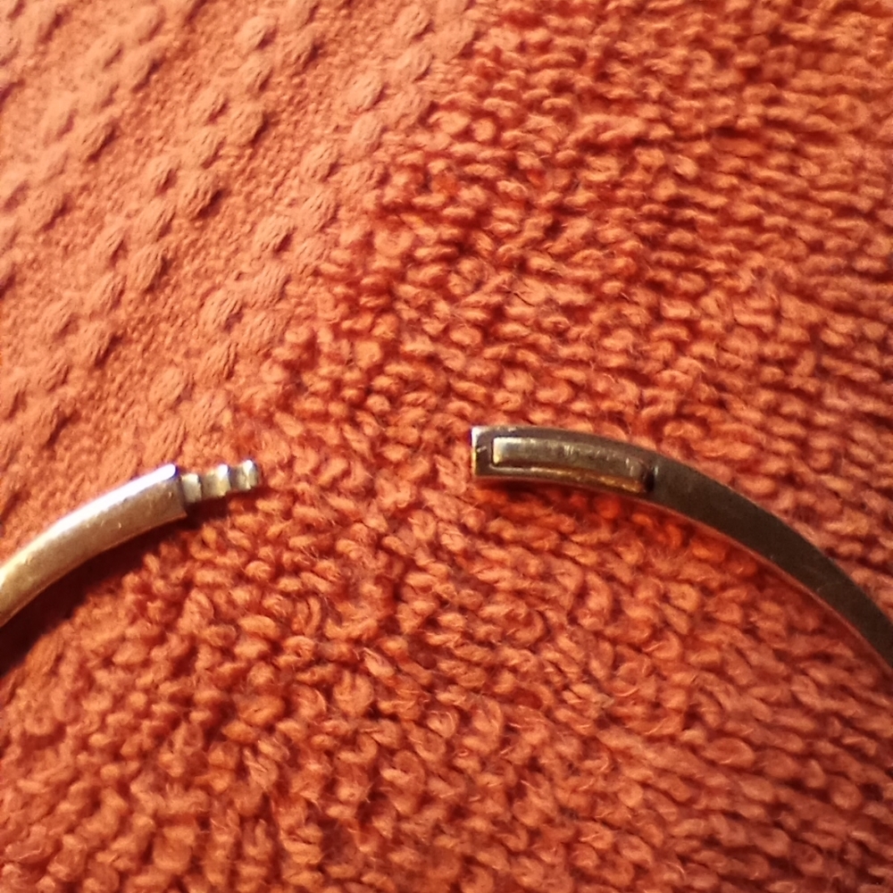 Pandora Wishbone Hinged 925 ALE Bangle Bracelet - Picture 5 of 8